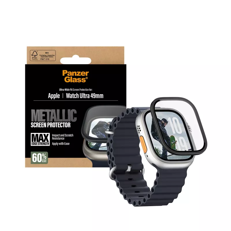 PanzerGlass ® Osłona ekranu Metaliczna Apple Watch Ultra 3 | Ultra 2 | Ultra | 49 mm