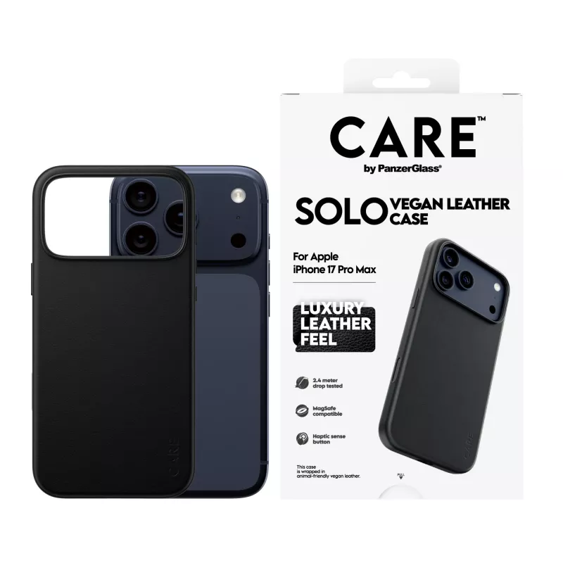 Etui ochronne PanzerGlass CARE Solo do iPhone 17 Pro Max, czarne