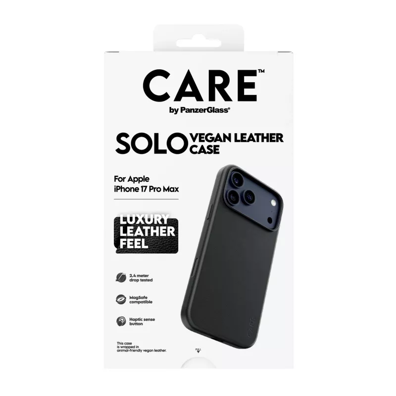 Etui ochronne PanzerGlass CARE Solo do iPhone 17 Pro Max, czarne
