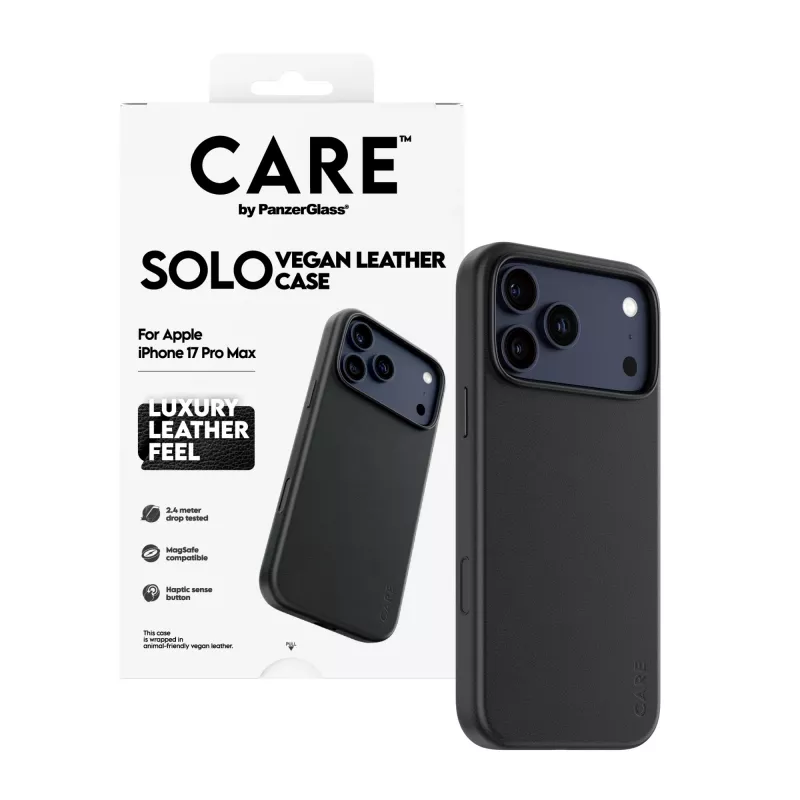 Etui ochronne PanzerGlass CARE Solo do iPhone 17 Pro Max, czarne