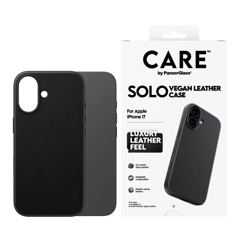 Etui PanzerGlass CARE™ Solo Case Czarne do Apple iPhone 17