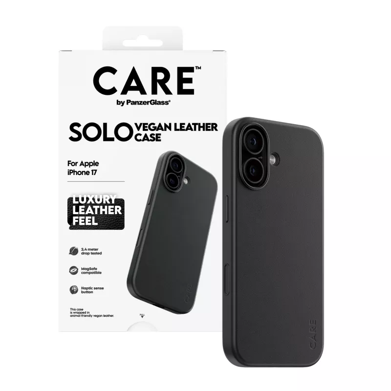 Etui PanzerGlass CARE™ Solo Case Czarne do Apple iPhone 17