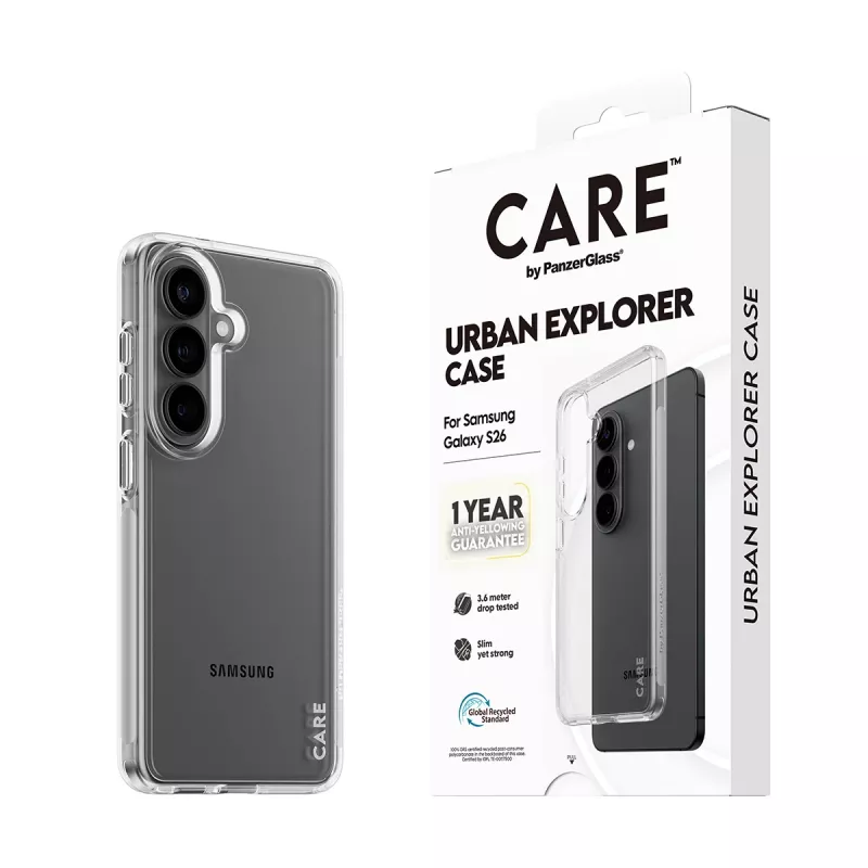 Etui ochronne PanzerGlass CARE™ Urban Explorer przezroczyste do Samsung Galaxy S26