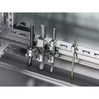 Zestaw szyn rack Rittal 2388.125, obudowa aluminiowa, szary, szerokość 1153 mm