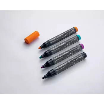 Marker Sigel BA011 4 szt. Czarny magenta Pomarańczowy Turkusowy