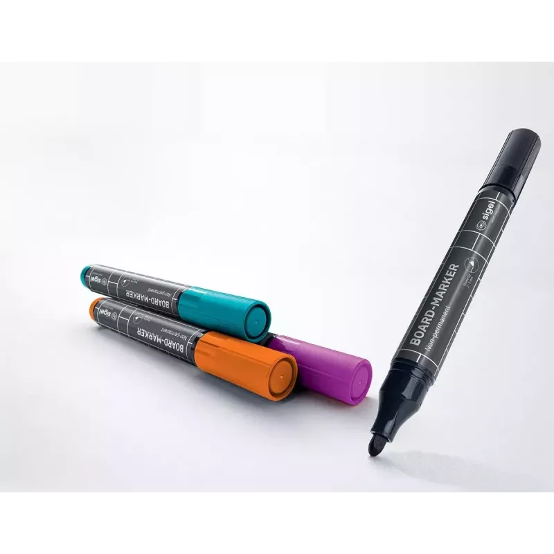 Marker Sigel BA011 4 szt. Czarny magenta Pomarańczowy Turkusowy