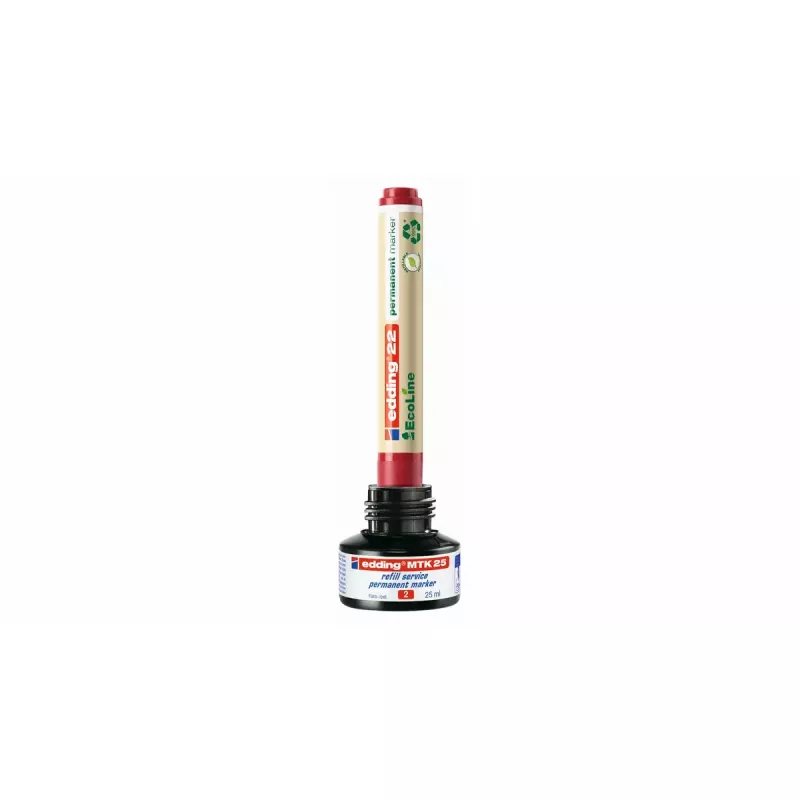 Marker permanentny Edding EcoLine 21 czerwony 10 szt.