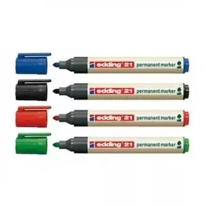Marker permanentny Edding EcoLine 21 czerwony 10 szt.