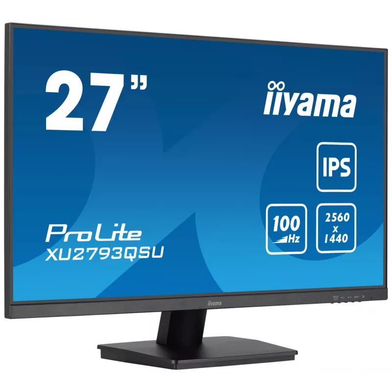 iiyama ProLite XU2793QSU-B6 monitor komputerowy 68,6 cm (27 cali) 2560 x 1440 pikseli Wide Quad HD LED Czarny