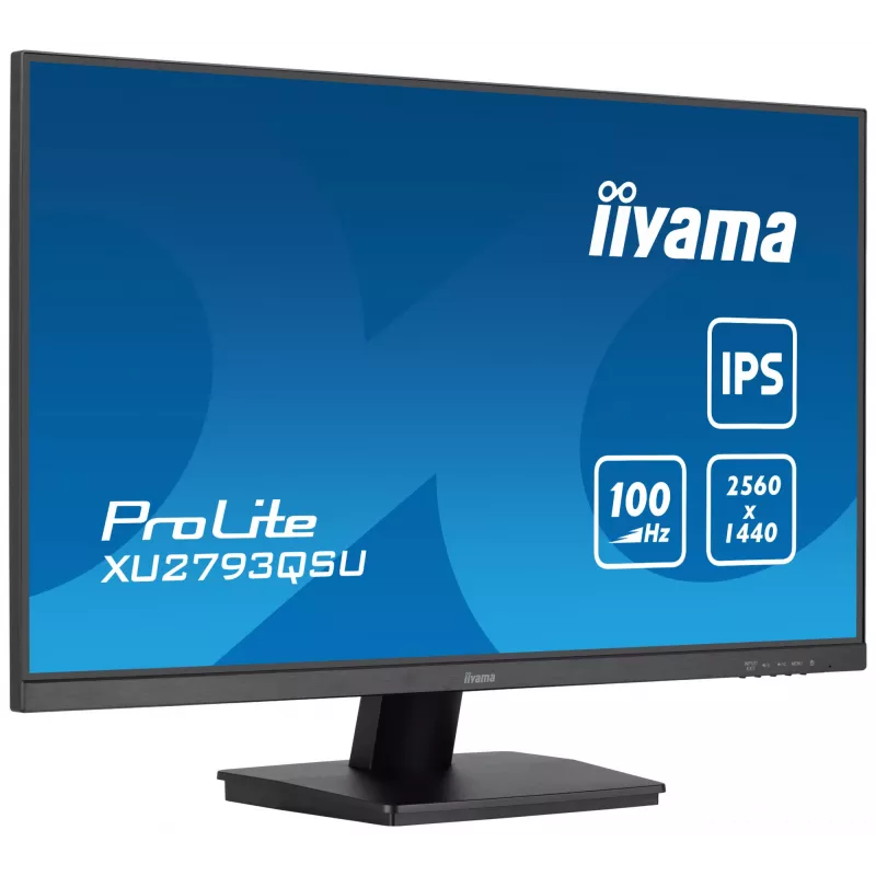 iiyama ProLite XU2793QSU-B6 monitor komputerowy 68,6 cm (27 cali) 2560 x 1440 pikseli Wide Quad HD LED Czarny