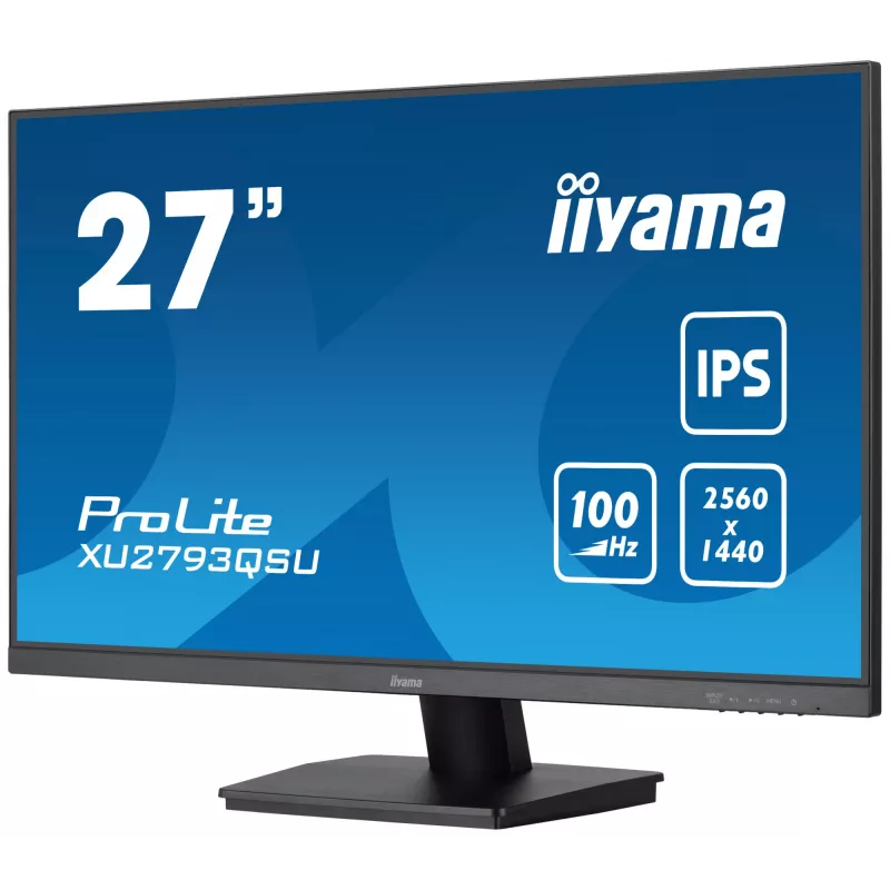iiyama ProLite XU2793QSU-B6 monitor komputerowy 68,6 cm (27 cali) 2560 x 1440 pikseli Wide Quad HD LED Czarny