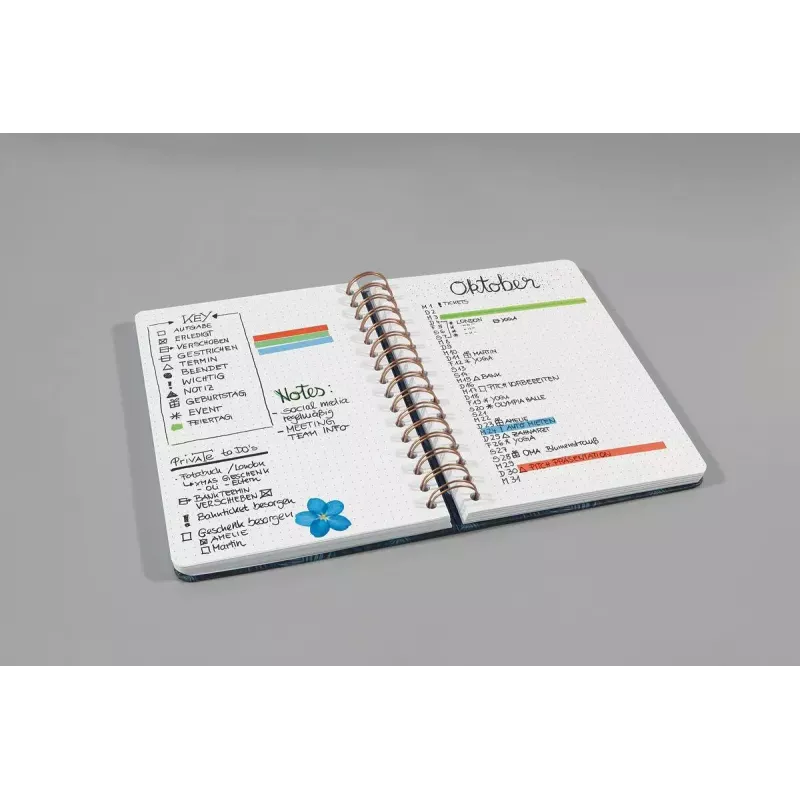 Notes do pisania A5 Sigel JN601 240 kartek Czarny Różany Biały