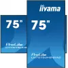 iiyama LH7575UHS-B1AG Signage Display Cyfrowy płaski panel reklamowy 190,5 cm (75 cali) LCD Wi-Fi 500 cd/m² 4K Ultra HD Czarny Wbudowany procesor Android 11 24/7