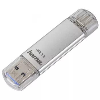 Hama C-Laeta pamięć USB 32 GB USB Type-A / USB Type-C 3.2 Gen 1 (3.1 Gen 1) Srebrny