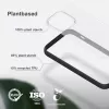 Pokrowiec na telefon Woodcessories Clear etui do Apple iPhone 14, 15,5 cm (6,1 cala), czarny i przezroczysty
