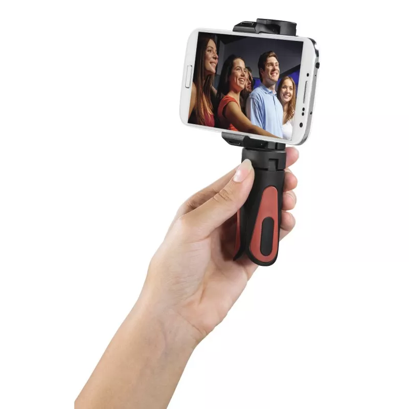 Hama Pocket II Rotation statyw Smartfon/Tablet 3 nóżki Czarny, Czerwony