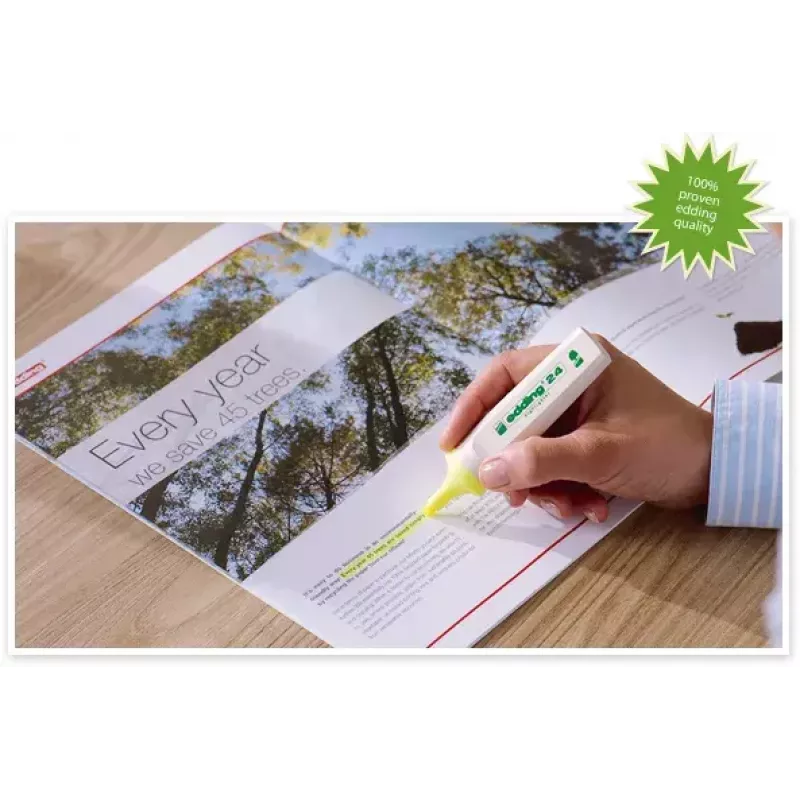 Marker Edding EcoLine 24 10 szt. Żółty
