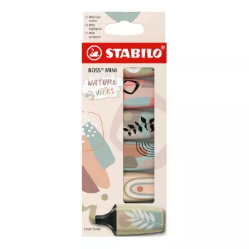 Marker STABILO BOSS MINI 6 szt. Końcówka dłuta Wielokolorowe