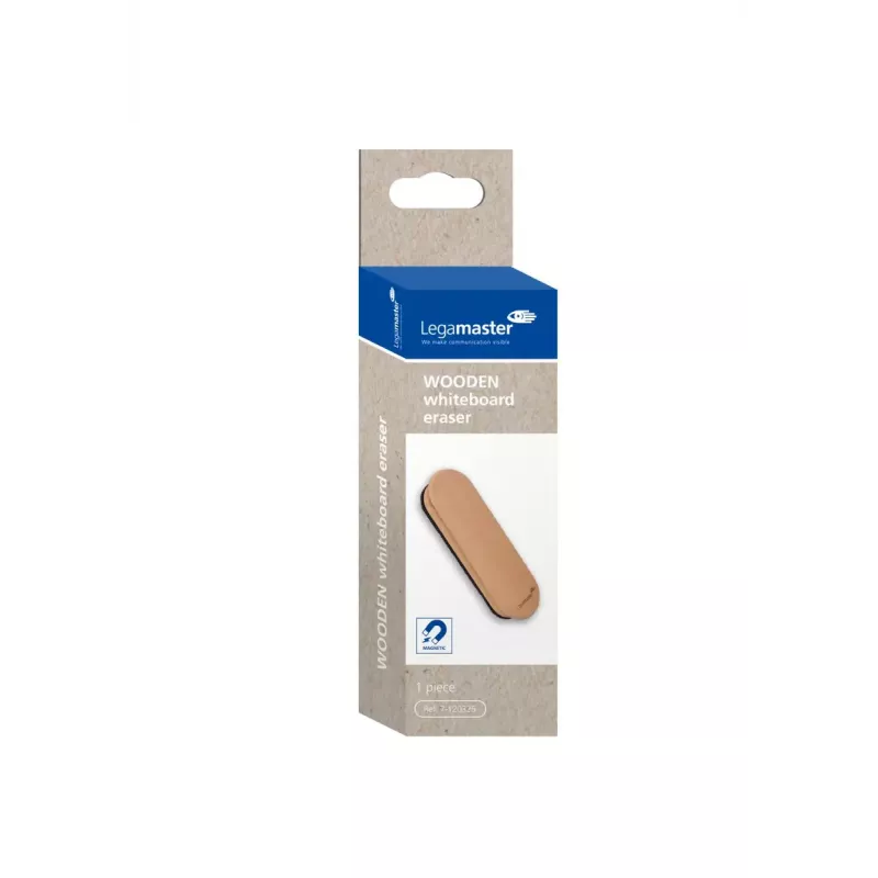 Drewniana gąbka do tablic suchościeralnych Legamaster 150mm magnetyczna z certyfikatem FSC