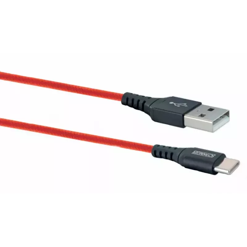 Kabel USB A na USB C SCHWAIGER LPRO510 501 — USB 3.2 Gen 1 (3.1 Gen 1), 1,2 m, czerwony