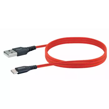 Kabel USB A na USB C SCHWAIGER LPRO510 501 — USB 3.2 Gen 1 (3.1 Gen 1), 1,2 m, czerwony
