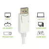 Techly DisplayPort 1.2 Męski / HDMI Żeński Adapter 15cm Biały IADAP DP-HDMIF2