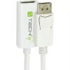 Techly DisplayPort 1.2 Męski / HDMI Żeński Adapter 15cm Biały IADAP DP-HDMIF2