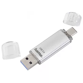 Hama C-Laeta pamięć USB 256 GB USB Typ-A / USB Typ-C 3.2 Gen 1 (3.1 Gen 1) Srebrny