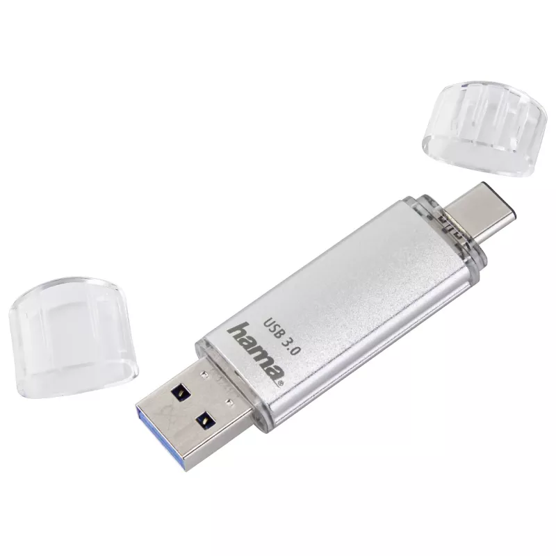 Hama C-Laeta pamięć USB 256 GB USB Typ-A / USB Typ-C 3.2 Gen 1 (3.1 Gen 1) Srebrny