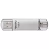 Hama C-Laeta pamięć USB 256 GB USB Typ-A / USB Typ-C 3.2 Gen 1 (3.1 Gen 1) Srebrny