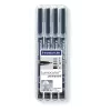 Marker permanentny Staedtler 31-9WP4GS Czarny 4 szt.