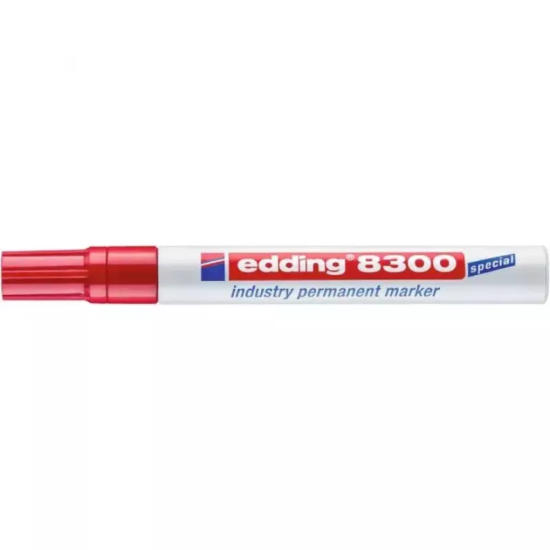 Permanentny marker z końcówką kulistą Edding 8300 czerwony