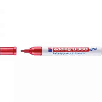 Permanentny marker z końcówką kulistą Edding 8300 czerwony