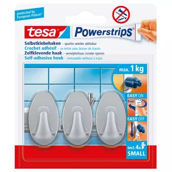 Uniwersalne haczyki Tesa Powerstrips Hooks Small OVAL