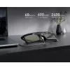 DANGBEI aktywne stereoskopowe okulary 3D, Micro-USB, czarne