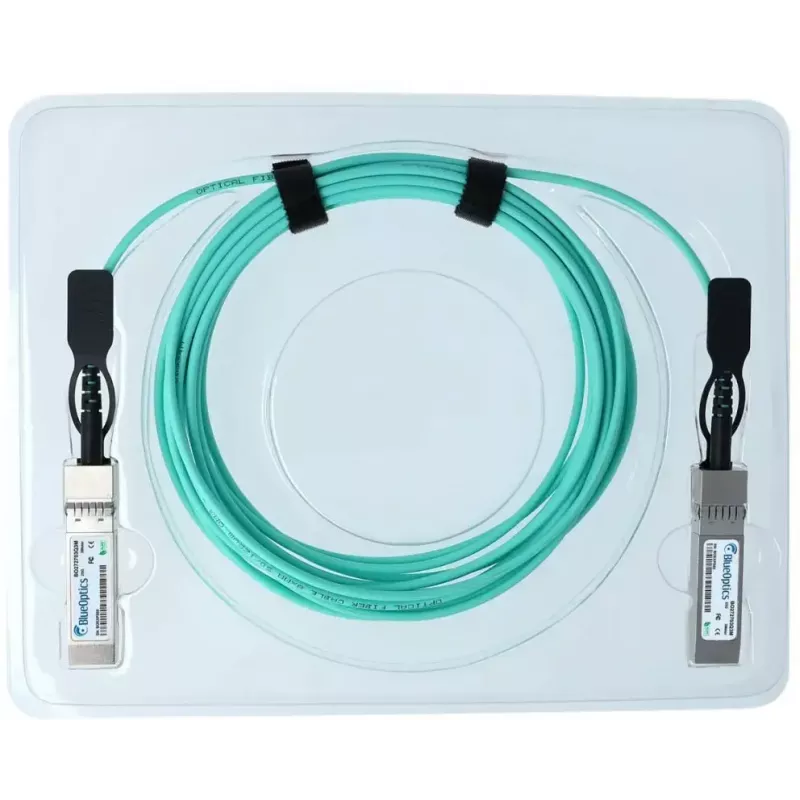 BlueOptics SFP28 Aktywny kabel optyczny UACC-AOC-SFP28-25M-BO, 25 m, SFP28–SFP28, aqua
