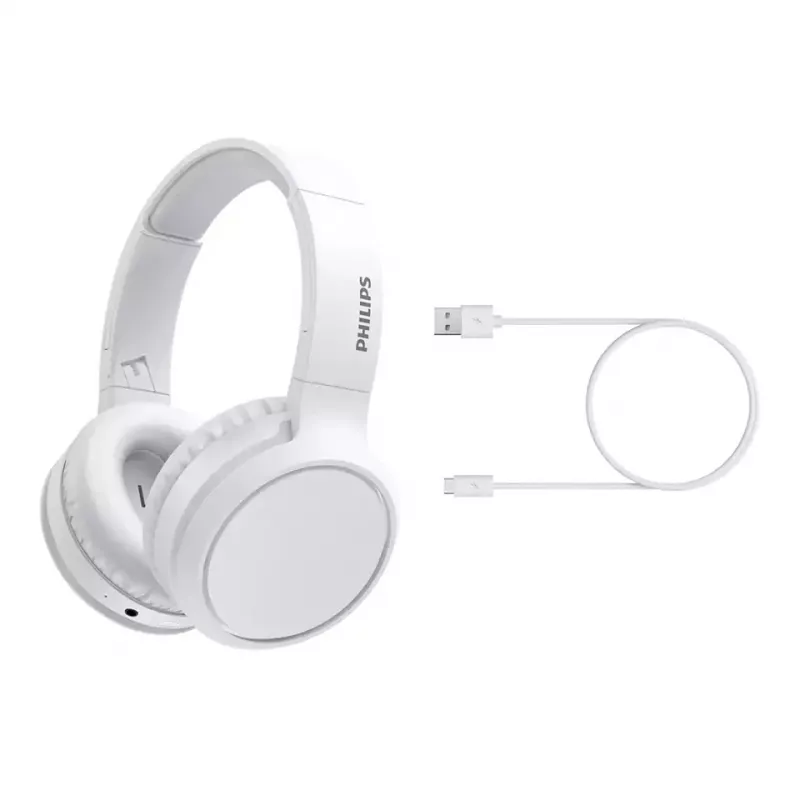 Słuchawki/zestaw słuchawkowy Philips serii 5000 TAH5205WT/00 Bezprzewodowe Na pałąk Muzyka USB typu C Bluetooth Białe