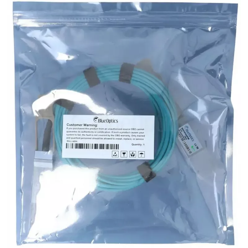 Światłowodowy kabel InfiniBand BlueOptics QSFP56–QSFP56 5 m, pomarańczowy