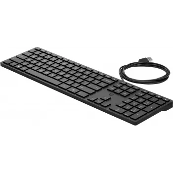 Klawiatura HP Wired Desktop 320K — pełnowymiarowa USB, membranowa, czarna