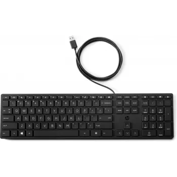 Klawiatura HP Wired Desktop 320K — pełnowymiarowa USB, membranowa, czarna