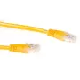 ACT Żółty 0,5 metrowy kabel krosowy U/UTP CAT6 ze złączami RJ45