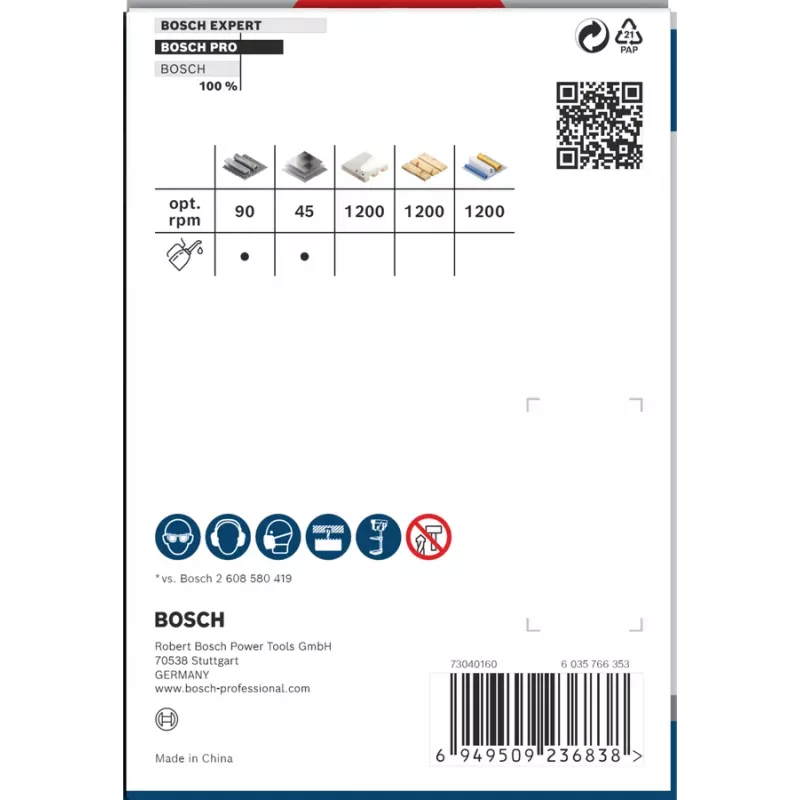 Otwornica Bosch PRO Multi Material 44/92 mm — Pojedyncza sztuka do wiertarki, płyta gipsowo-kartonowa, metal, tworzywo sztuczne, drewno miękkie
