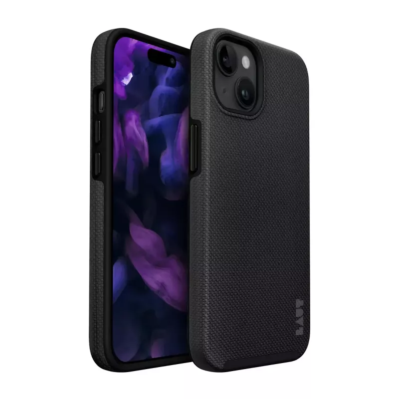 Pokrowiec ochronny LAUT SHIELD dla iPhone 15 (6,1 cala, czarny) — etui do Apple iPhone 15