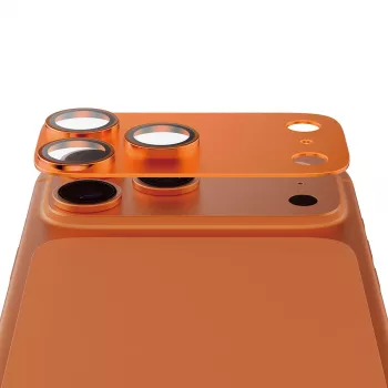 Osłona aparatu PanzerGlass Fender do iPhone 17 Pro Max, silikon, Cosmic pomarańczowy, odporna na zarysowania i wstrząsy
