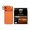 Osłona aparatu PanzerGlass Fender do iPhone 17 Pro Max, silikon, Cosmic pomarańczowy, odporna na zarysowania i wstrząsy
