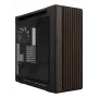 ASUS ProArt PA602 Wood Edition Modern Czarny - panel z hartowanego szkła, czarna obudowa midi tower, drewno