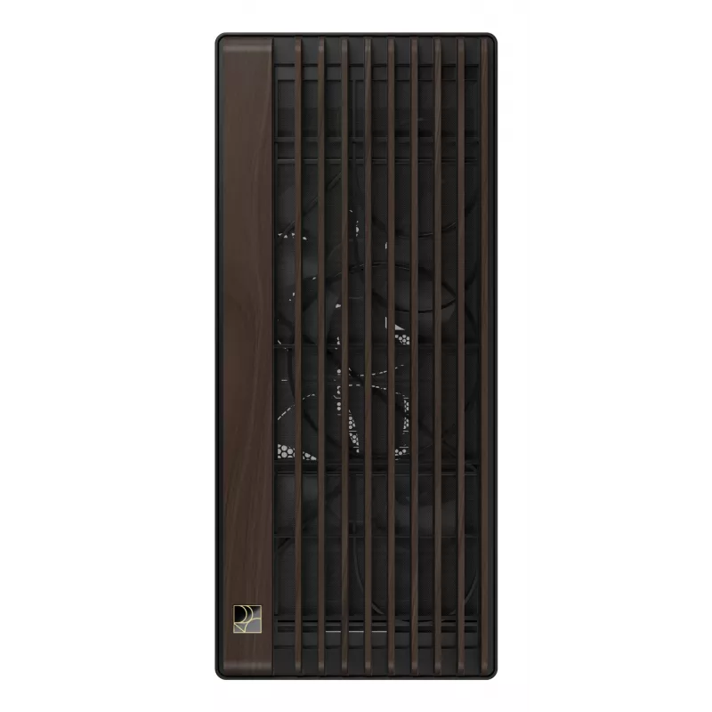 ASUS ProArt PA602 Wood Edition Modern Czarny - panel z hartowanego szkła, czarna obudowa midi tower, drewno