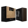 ASUS ProArt PA602 Wood Edition Modern Czarny - panel z hartowanego szkła, czarna obudowa midi tower, drewno