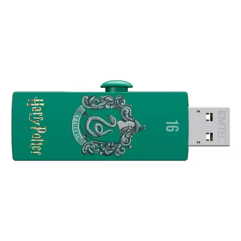 Pamięć USB EMTEC M730 Slytherin 16 GB, USB Typ-A 2.0, wysuwana, zielona