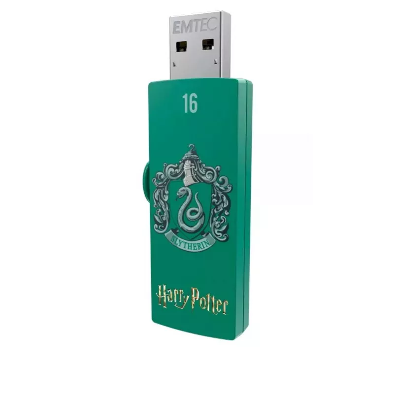 Pamięć USB EMTEC M730 Slytherin 16 GB, USB Typ-A 2.0, wysuwana, zielona